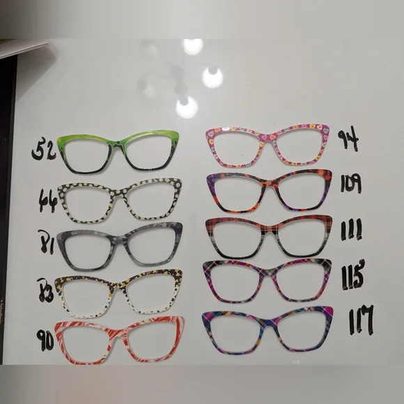 Colorful Cat-Eye Pair Eyewear Wanda Toppers For Eyeglasses Collection - Picture 2 of 3